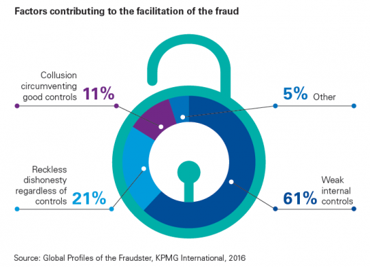 Factors contributing to the facilitations of the fraud